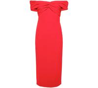 Self-Portrait off-shoulder crepe midi dress - Red 6
