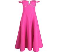 Self-Portrait off-shoulder flared midi dress - Pink 4-6-8-10
