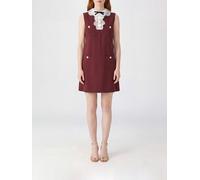 SELF-PORTRAIT Off-The-Shoulder Crêpe Midi Cocktail Dress with Lace - Size: 8 - female