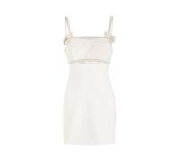 Self-portrait Pearl Embellished Crepe Mini Dress - White - 14 (UK14 / L)