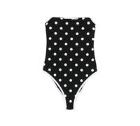 Self-Portrait polka-dot pattern swimsuit - Black 6-8-10