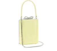 Self-Portrait rhinestone-bow tote bag - Yellow One Size