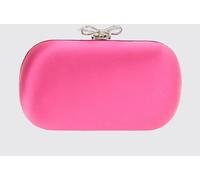 SELF-PORTRAIT Satin Hard-Case Clutch with Crystal Bow - Size: OS - female