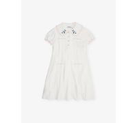 Self Portrait Self Portrait Heart Short-Sleeves Knitted Dress 3-12 Years Cream 3-4 Years