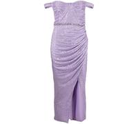 Self-Portrait sequin-embellished off-shoulder midi dress - Purple 6-8-10-12