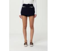 SELF-PORTRAIT Shorts Woman color Blue - Size: 12 - female