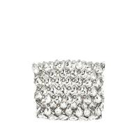 SELF PORTRAIT 'Silver Crystal Chainmail Mini' Clutch U