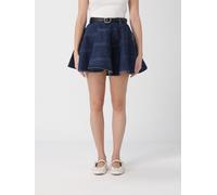 SELF-PORTRAIT Skirt Woman color Blue - Size: 4 - female