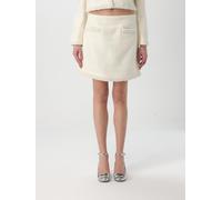 SELF-PORTRAIT Skirt Woman color Yellow Cream - Size: 10 - female