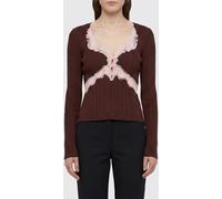 SELF-PORTRAIT Sweater Woman color Brown - Size: L - female