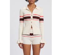 SELF-PORTRAIT Sweater Woman color Yellow Cream - Size: XS - female