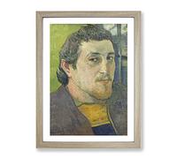 Self Portrait Vol.1 By Paul Gauguin Classic Painting Framed Print | A2 Oak Framed Wall Art | Ready to Hang | Classic Historical Picture | Living Room Bedroom Lounge Office