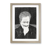 Self Portrait Vol.1 By Samuel De Mesquita Classic Painting Framed Print | A3 Oak Framed Wall Art | Ready to Hang | Classic Historical Picture | Living Room Bedroom Lounge Office
