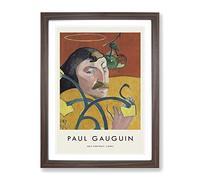 Self Portrait Vol.2 By Paul Gauguin Exhibition Museum Painting Framed Print | A3 Walnut Framed Wall Art | Ready to Hang | Modern Historical Picture | Living Room Bedroom Lounge Office