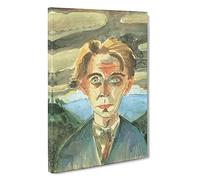 Self-Portrait Vol.3 By Walter Gramatte Canvas Print | Gallery Wrapped 30mm Frame Wall Art | 30x20 inches | Ready to Hang | Contemporary People Picture | Living Room Bedroom Lounge Office