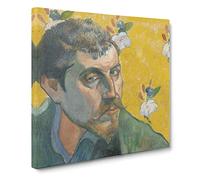 Self Portrait Vol.4 by Paul gauguin Canvas Print | Gallery Wrapped 30mm Frame Wall Art | 20x20 inches | Ready to Hang | Impressionist People Picture | Living Room Bedroom Lounge Office