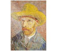 Self-Portrait With A Straw Hat (1887) By Vincent Van Gogh - Premium 1000 pieces Puzzle - MyPuzzle special collection from Æpyornis
