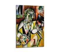 Self-Portrait with Seven Fingers by Marc Chagall Painting Art Poster Canvas Room Aesthetic Wall Art Prints Home Modern Decor 16x24inch(40x60cm)
