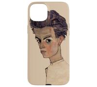 Self-portrait with striped shirt, by Egon Schiele (1910) Case for iPhone 15 Plus