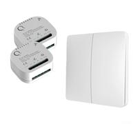 Self-Power Lighting Switch, Receiver Kit With Battery Operation And Ip65 Rated Receiver For Wall Light Switch Control In Settings