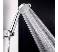 Self Pressurizing Hand Held Shower Head with Effective Water Saving Mechanism for Everyday Bathing Needs