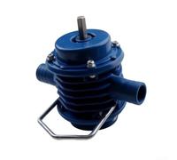 Self-Priming Drill Pump Metal Water Transfer Tool | body, 3/8 inch shank, chuck fit, compact 12.5cm size, blue finish