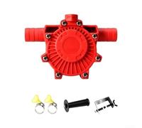 Self-Priming Drill Water Pump 18cm Alloy Steel Pond Drain(red)