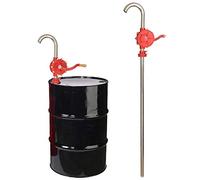 Self Priming Fuel Oil Diesel Hand Crank Barrel Pump - Stainless Steel ABS - 55 Gallon 200 Litre Hand Drum Pump for Easy Transfers