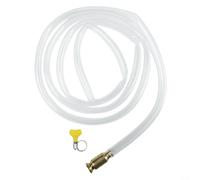 Self Priming Siphon Hose Pump, PVC Copper Multi-Purpose Portable Fuel Syphon Transfer Pump For Gas Water(2.5 m hose)