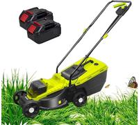 Self-Propelled Cordless Lawn Mower, 40V Brushless Electric Lawn Mower with 3-Position Cutting Height - 30mm/50mm/70mm, 4000mAh Lithium battery, Push Mower for Garden, Yard and Farm,Battery*2
