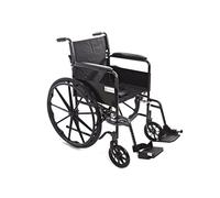 Self Propelled Wheelchair - Half Folding Back, Seatbelt for Safety, Fully Foldable for Transport with Strong Steel Frame
