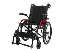 Self Propelled Wheelchairs Folding Lightweight Wheelchair with Anti-Backward Ferry and Retractable Folding Pedal Transport Chair