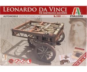 Self-propelling Automobile Cart Leonardo Da Vinci Machines Plastic Kit 10 cm