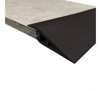 Self PVC Floor Transition Strip 1m Flat Laminate Threshold Cover for Doorways and Tiles, Edge Reducer for Smooth Safe Gap Bridging Between Different(Grey)