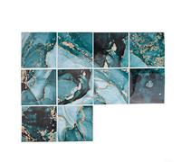 Self PVC Tile Stickers for Smooth Walls, Waterproof and for Bathroom and Kitchen Environments, Easy to Handle (20x20cm)