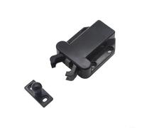 Self Rebound Cabinet Lock, Push to Open Latch with Screws, ABS Plastic Magnetic Catch for Drawers Cupboards Wardrobes, Installation Hardware(black)