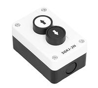 Self Recovery Button Switch, SGKJ-2N ABS Shell Waterproof Button Box Momentary Push Button Up Down Switch for Electromagnetic Starters, Contactors, Relays