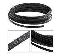 Self-Regulating Heating Cable 20W/m 50m Flat Ribbon Wire for Pipe Freeze Protection Roof Deicing Drainage Anti-Ice Tape Black