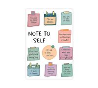 Self Reminder Poster, Mental Health, Self Confidence, Cognitive Behavioral Therapy, Affirmations Canvas Poster Wall Art Decor Print Picture Paintings for Living Room Bedroom Decoration 20x30inch(50x75