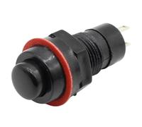 Self-reset 10mm Self Return Momentary Push Button Switch 6Pcs(Black)