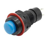 Self-reset Push Button Switch 10mm Self Return Momentary Push Button Switch 6Pcs(Blue)