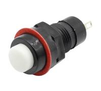 Self-reset Push Button Switch 10mm Self Return Momentary Push Button Switch 6Pcs(White)