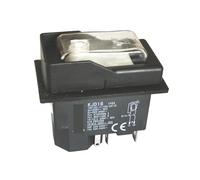 Self-reset Pushbutton Push Button Switch, KJD16 220V 4Pins 5pins Waterproof Electromagnetic For Machine Tools(5pins)