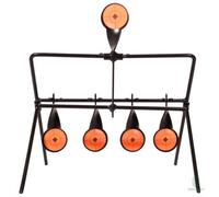 Self-Resetting Air Rifle Target Metal Shooting Gallery with 4 Targets