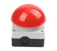 Self-Resetting Mushroom Head Safety Stop Switch IP65 ABS Housing Industrial Button Quick Shutdown 440V 10A AC DC Wide Temperature Waterproof Multiple Colors Easy Installation Production(Red)