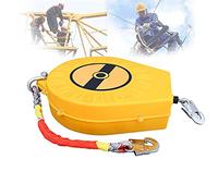 Self-Retracting Fall Arrest HarnessFall Arrest, Double-Locking Structure, Retractable Harness for Roofing and Aerial Work, Lifeline with D-Shackle, 3-20m