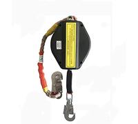 Self-Retracting Fall Arrest HarnessFall Arrest, Fall Stop + Automatic Retaining Hook, 3m/5m/6m/10m/15m/20m, Load Capacity - 150KG, for Roofing, Scaffolding and Aerial Work, Black 6m
