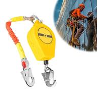 Self Retracting Lifeline, 10m/33ft Self-Retractable Fall Arrest Block, Portable Retractable Lifeline with Double Locking Structure, Fall Arrester for High-Altitude Work, 330lbs/150kg Load