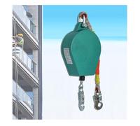Self-Retracting Lifeline 15m Heavy-Duty Fall Protection with Double Locking System Alloy Steel Hooks & Aviation Wire Rope 500kg Capacity for Safety Harnesses