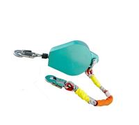 Self Retracting Lifeline Fall Arrester Steel Wire Rope Lanyard for Construction Climbing Work(500KG/5.0M-16.4 FT)